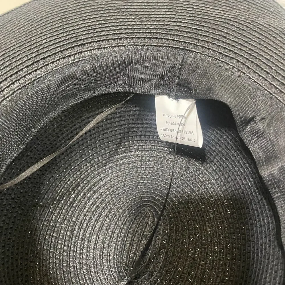 Women Black Summer Hat Breathable for Outdoor Beach 16